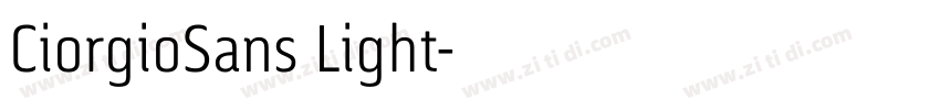 CiorgioSans Light字体转换